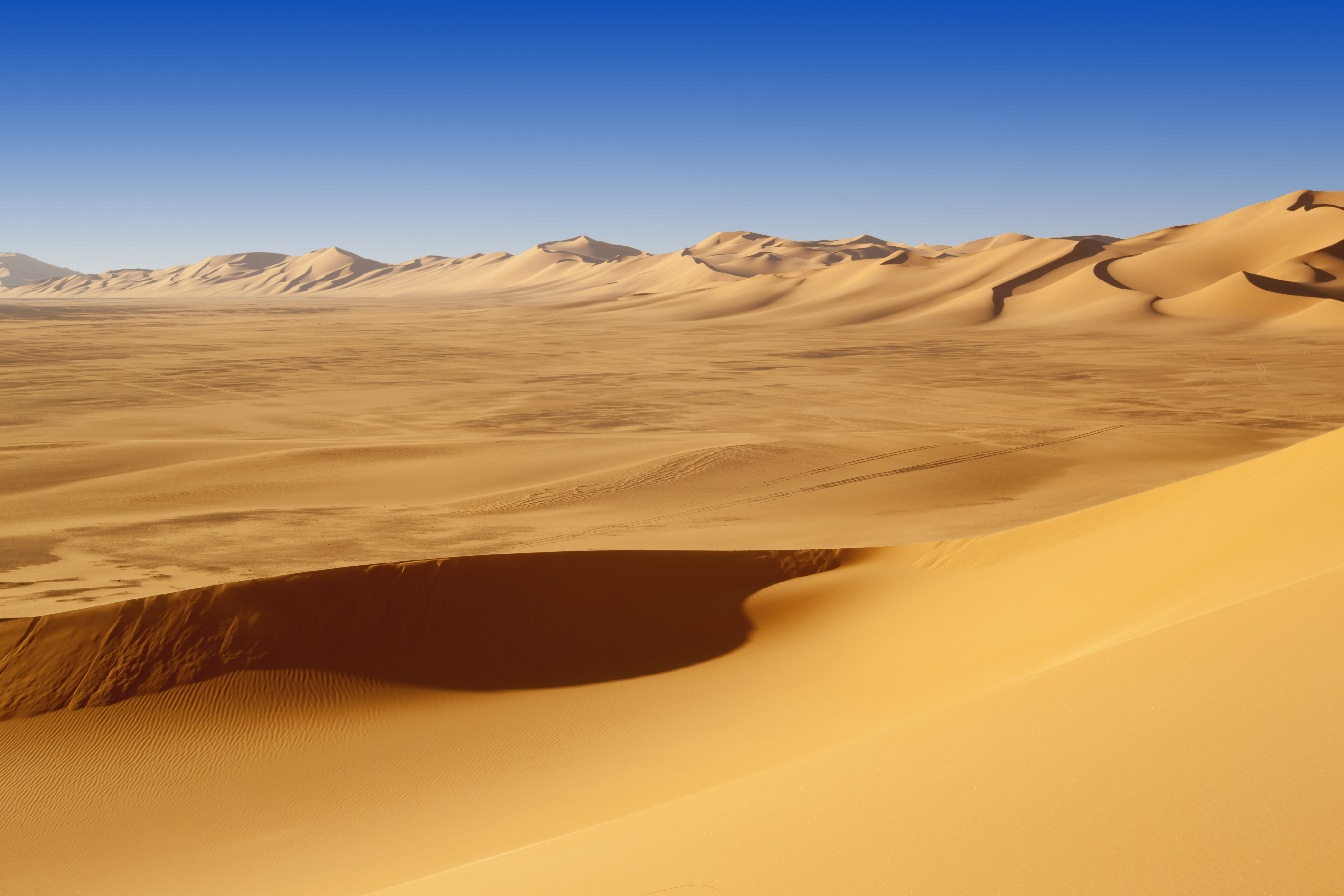 Sand Dunes at Sunset in the Sahara Desert, Libya